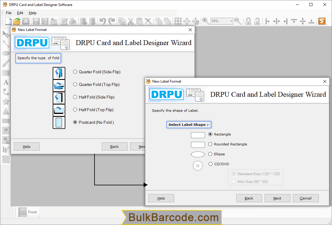 Select Label Shape