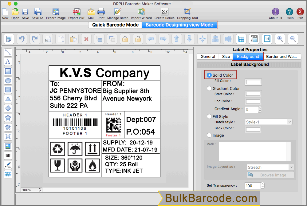 Label Properties